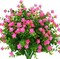 4pcs Artificial Flowers Outdoor Big Lotus Floral Greenery Shrubs Plants